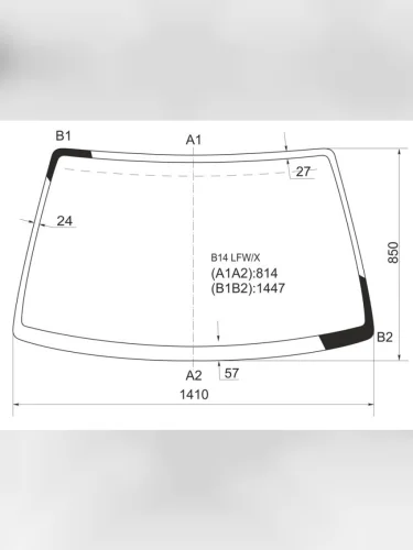 Стекло лобовое Nissan Almera 95-00  Sunny 93-99  Pulsar 95-00  Sunny Asia 93-99