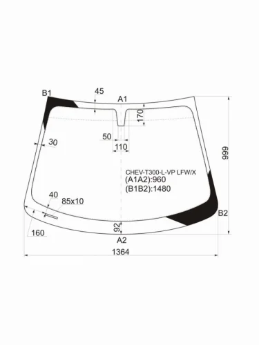 Стекло лобовое Chevrolet Aveo 11-