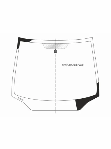 Стекло лобовое Honda Civic 05-12