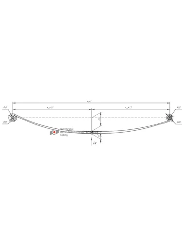 Рессора задняя RENAULT MASTER III 11-