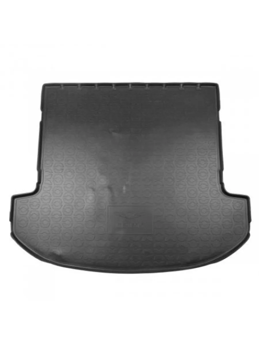 Коврик багажника (полиуретан, 7 мест/длинный) Norplast Unidec GENESIS GV80 1 JK1 дорестайлинг (2020-2022) (черный)  в Керчи Республика Крым