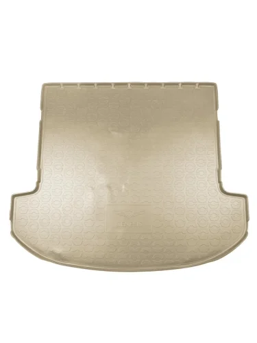 Коврик багажника (полиуретан, 7 мест/длинный) Norplast Unidec (бежевый) GENESIS GV80 1 JK1 дорестайлинг (2020-2022)