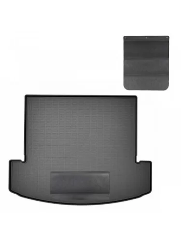 Коврики в багажное отделение с защитным фартуком (7 мест) Norplast Unidec (черный) Hyundai Santa Fe 5 MX5 (2022-2025)