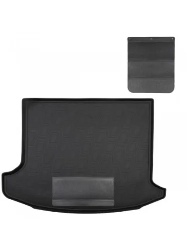 Коврик в багажное отделение с защитным фартуком Norplast Unidec (черный) SWM G01F (2018-2025)