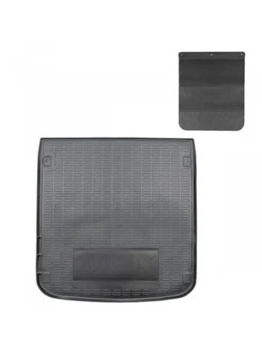 Коврик багажника (полиуретан) Norplast Unidec (черный, с защитным ковриком) Audi A4 Allroad B9 рестайлинг (2019-2022)