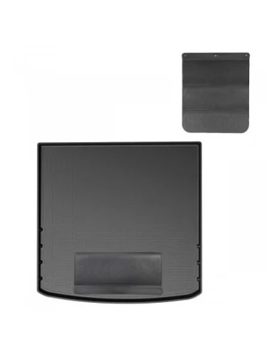 Коврики в багажное отделение с защитным фартуком Norplast Unidec (черный) Skoda Enyaq iV Coupe 1 (2020-2025)