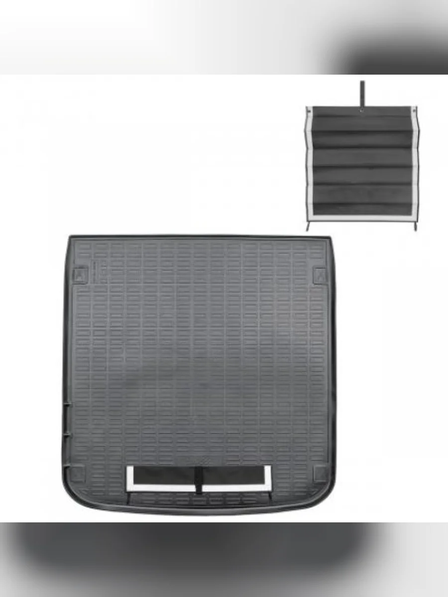 Коврик в багажное отделение с текстильным фартуком (AvantAllroad) Unidec Audi A4 B9 дорестайлинг,седан (2016-2020) (черный)  в Керчи Республика Крым