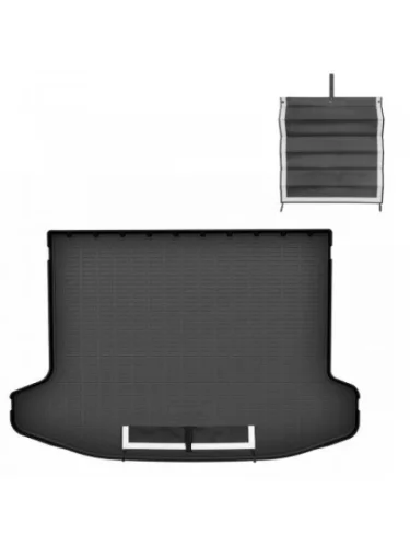 Коврик в багажное отделение с текстильным фартуком Norplast Unidec (черный) KIA Sportage  5 NQ5 (2021-2025)