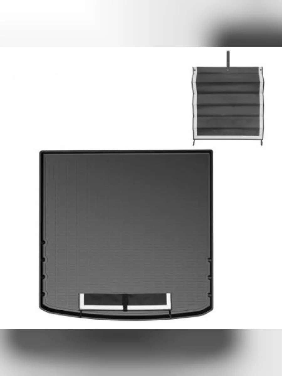 Коврик в багажное отделение с текстильным фартуком Norplast Unidec Skoda Enyaq iV Coupe 1 (2020-2025) (черный)  в Перми Пермском крае