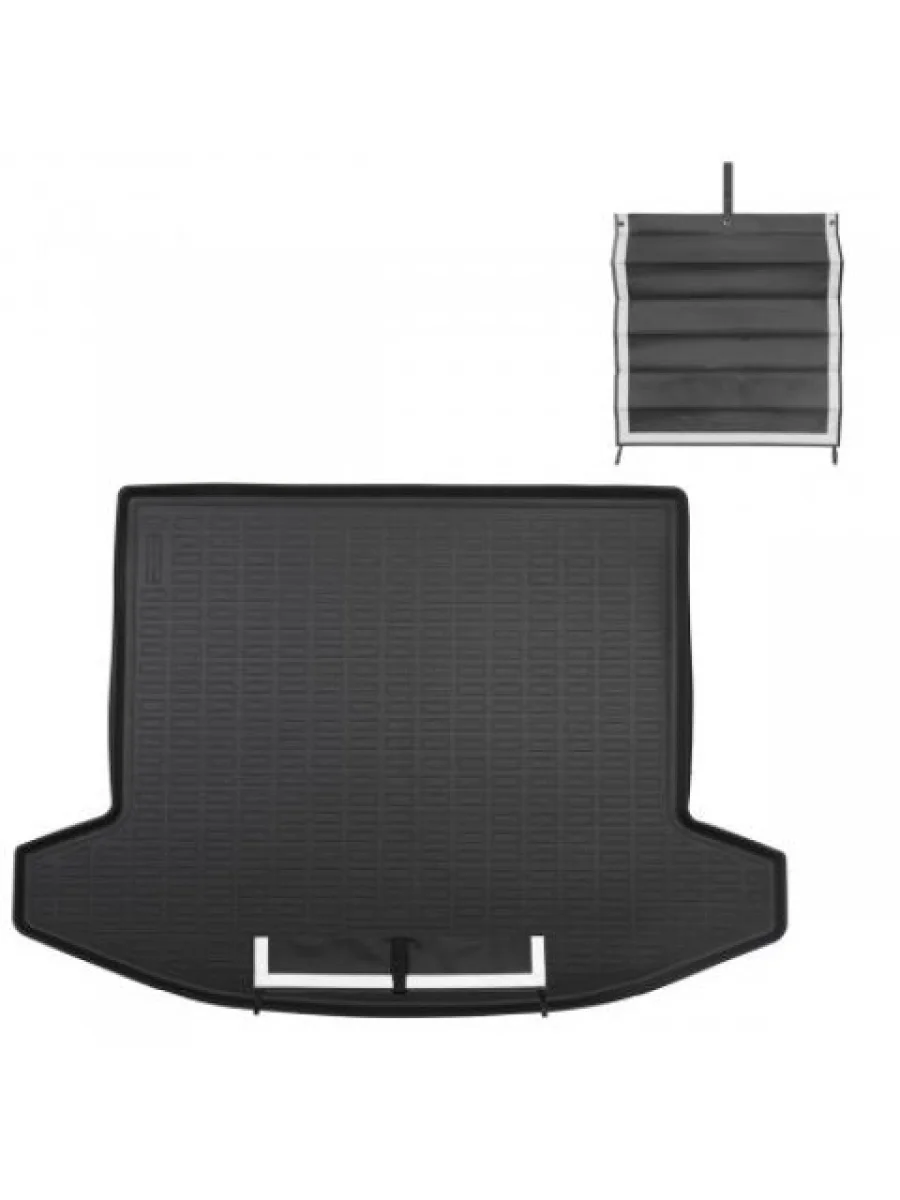 Коврик в багажное отделение с текстильным фартуком Norplast Unidec SOUEAST S07 1 (2024-2025) (черный)  в Керчи Республика Крым