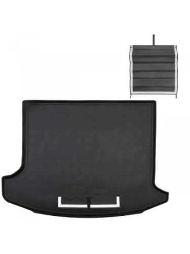Коврик в багажное отделение с текстильным фартуком Norplast Unidec (черный) SWM G01 1 (2018-2025)