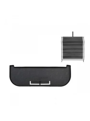 Коврик в багажное отделение с текстильным фартуком (7 мест) (разложенный 3 ряд) Norplast Unidec (черный) SWM G05 PRO рестайлинг (2022-2025)