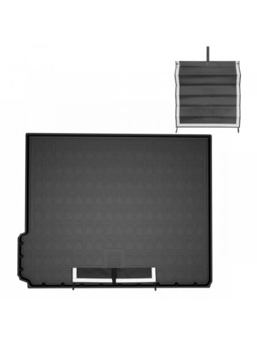 Коврик в багажное отделение с текстильным фартуком Norplast Unidec Tank 400 (2023-2025) (черный)  в Керчи Республика Крым