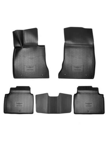 Коврики салонные Norplast Unidec (черные) GENESIS G80 RG3 седан (2020-2022)