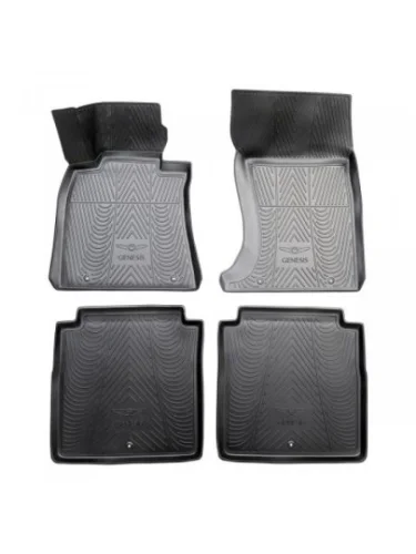 Коврики салонные Norplast Unidec (черные) GENESIS G90  HI (2016-2019) дорестайлинг, седан