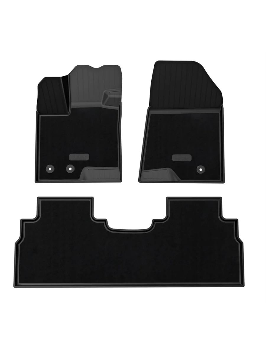 Коврики салонные комбинированные (2WD) Unidec Haval F7 (2024-2025) (черные)  в Перми Пермском крае