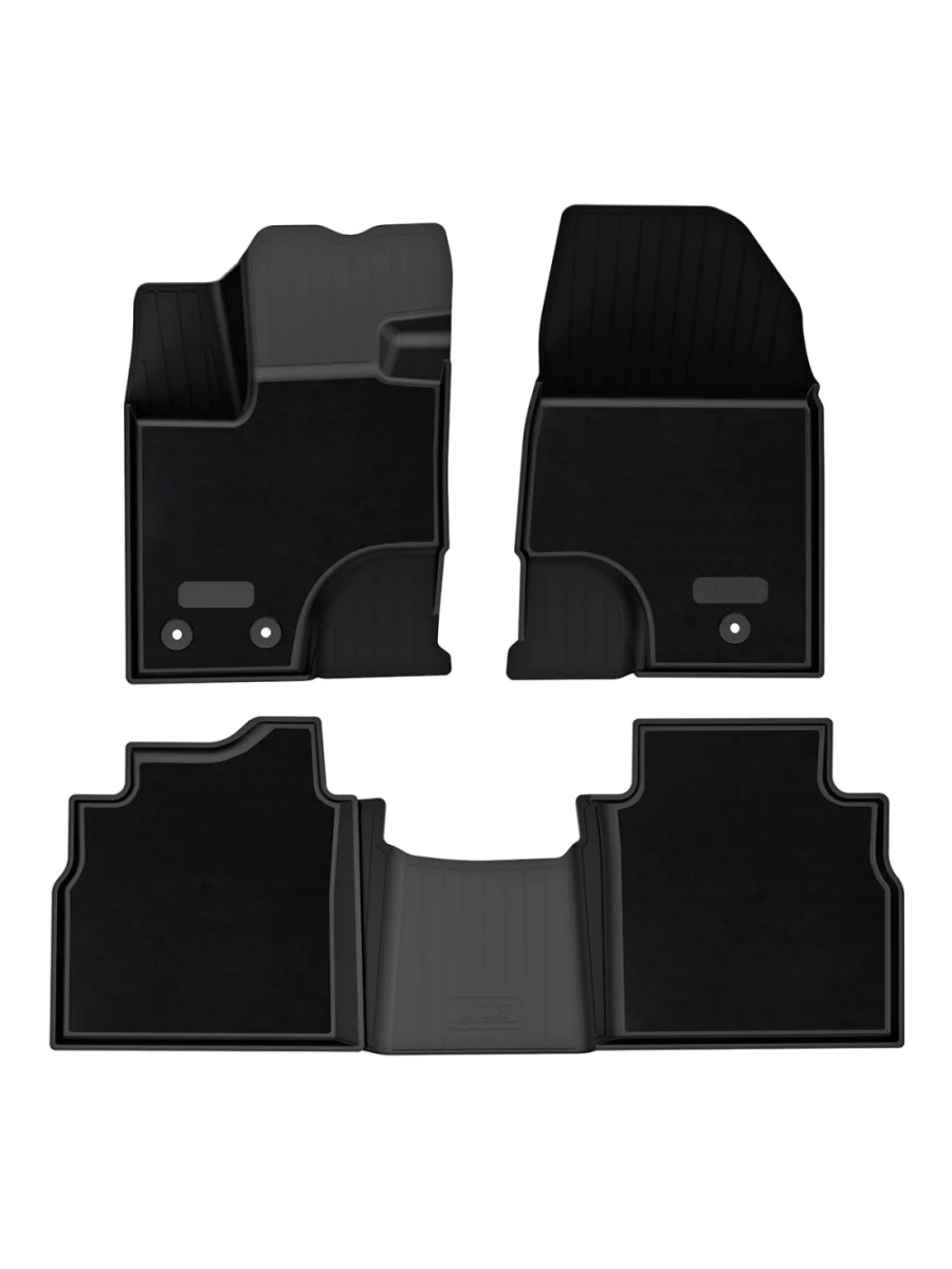 Коврики салонные комбинированные (4WD) Unidec Haval F7 (2024-2025) (черные)  в Керчи Республика Крым