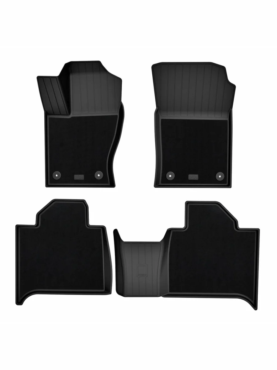 Коврики салонные комбинированные Unidec Tank 400 (2023-2025) (черные)  в Самаре Самарской области