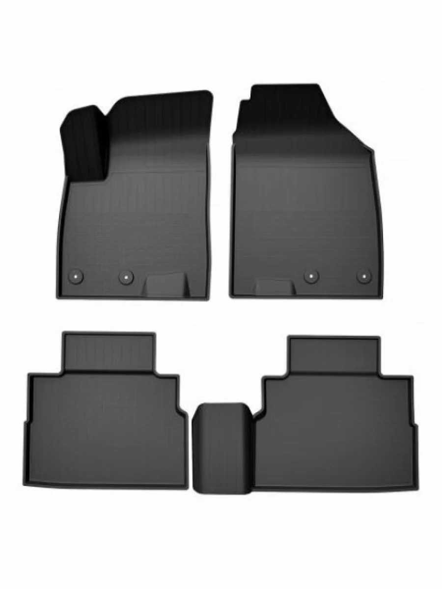 Коврики салонные 4WD Norplast Unidec Jetour Dashing (2022-2025) (черные)  с доставкой в г. Керчь