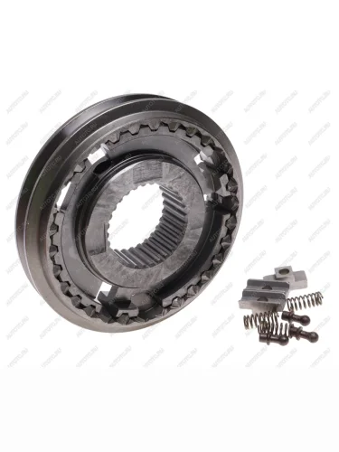 Синхронизатор ГАЗ-3309 1 передачи и заднего хода в сборе (с сухарями) АККОМ