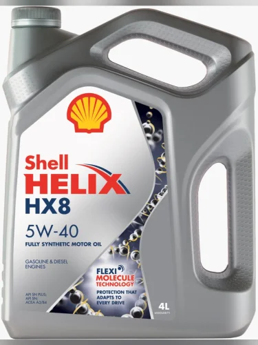 Масло моторное HELIX HX-8 5W40 A3B4SN+ синт.4л SHELL