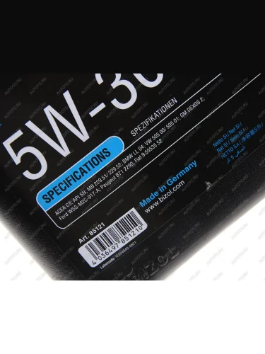 Масло моторное TECHNOLOGY 5W30 C3 синт.5л BIZOL