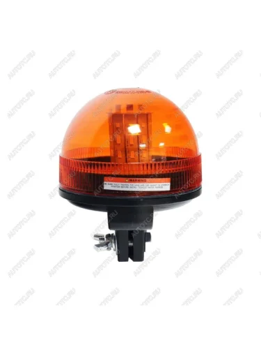 Маяк проблесковый 1224V светодиодный кронштейн DIN желтый LUMEN