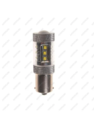 Лампа светодиодная 12V P21W BA15s 6000K 16 светодиодов MEGAPOWER