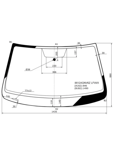 Стекло лобовое (для Российского рынка) Volkswagen Jetta 10-19