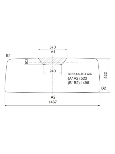 Стекло лобовое Mercedes-Benz G-Class 79-18