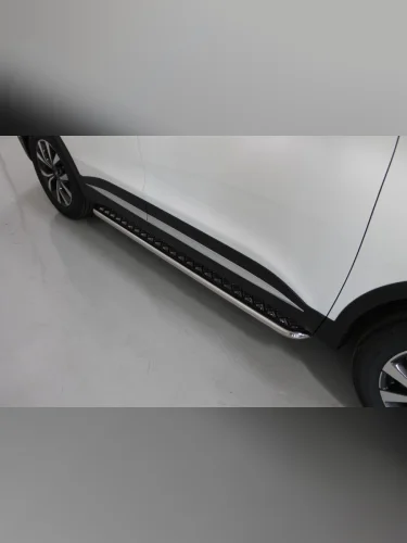 Пороги с площадкой 42,4 мм Chery Tiggo 7 PRO MAX 4WD 2025