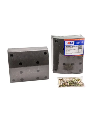 Накладка тормозной колодки MAN 2000 MERCEDES LK,LN МАЗ задней стандарт (410х223) (8шт.) SORL