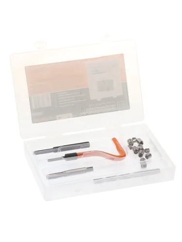 Набор инструментов и вставок для восстановления резьбы М8х1.25мм 16 предметов АВТОДЕЛО