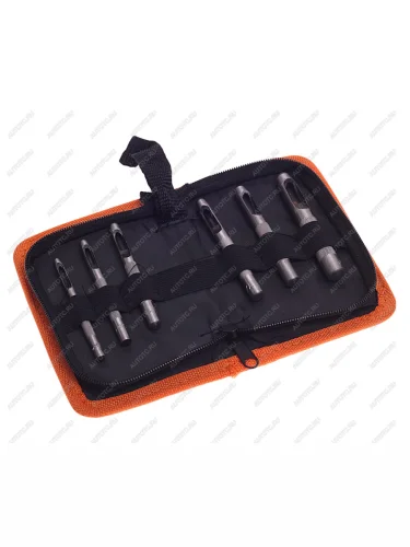 Набор просечек 3.2-8.0мм 6 предметов в сумке АВТОДЕЛО