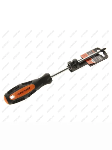 Отвертка крестовая PH 2.0х150мм магнитная (сталь CrV) с противоскользящей ручкой АВТОДЕЛО