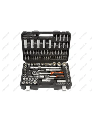 Набор головок торцевых,бит и бит-головок 14",12'' 6-ти гранных 108 предметов АВТОДЕЛО