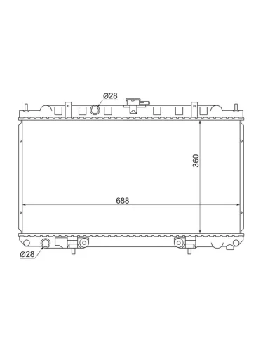 Радиатор Nissan AD 99-02  Almera 00-06  Primera 01-08  Sunny 98-04  Mazda Familia S-Wagon 98-04