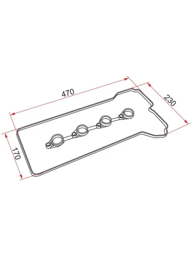 Прокладка клапанной крышки HYUNDAIKIA  SOLARISRIO
