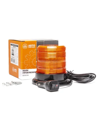 Маяк импульсный 1224V (60 светодиодов) 7 режимов на магните желтый AVTOELECTRICA