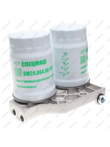 Фильтр топливный КАМАЗ тонкой очистки ЕВРО-4,5 с подогревателем в сборе СПЕЦМАШ