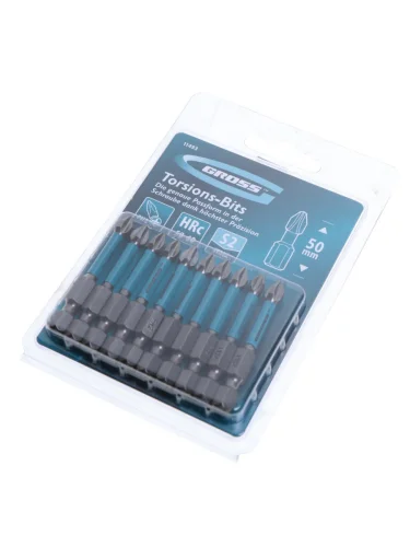 Набор бит 14" торсионных PH2 50мм 10шт. GROSS