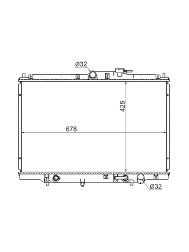 Радиатор Honda Odyssey 94-99  Shuttle 95-00