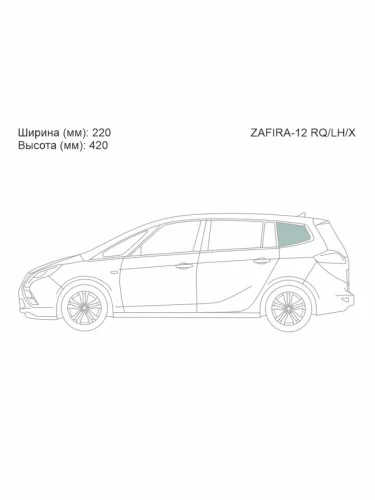 Стекло кузова боковое (не опускное) (Слева Цвет зеленый) Opel Zafira 11-16