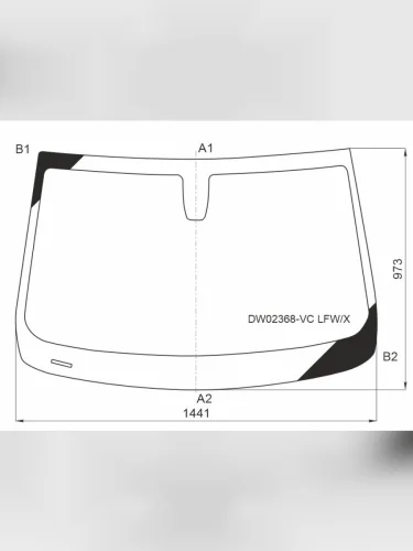 Стекло лобовое Chevrolet Equinox 17-  GMC Terrain 17-23