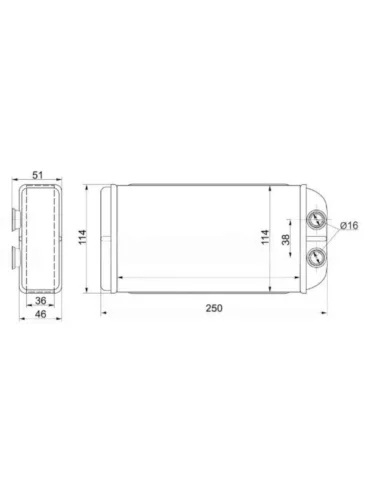 Радиатор отопителя салона HONDA CIVICPARTNER 95-01CR-V RD1 99-01