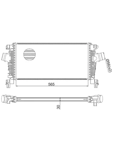 Интеркулер CHEVROLET CRUZEOPEL ASTRA J 09- MT
