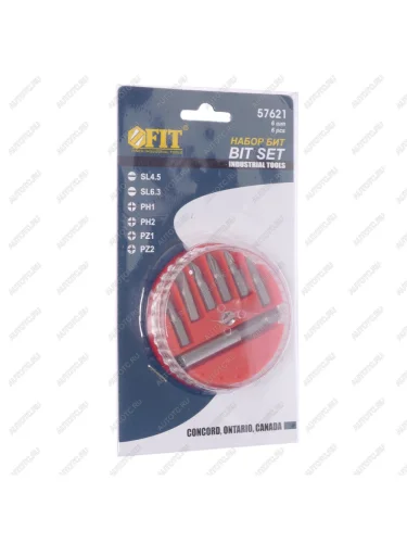 Набор бит 14" SL,PH,PZ с держателем 6 предметов FIT