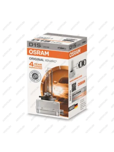 Лампа ксеноновая D1S 35W PK32d-2 4300K 85V 3200лм OSRAM