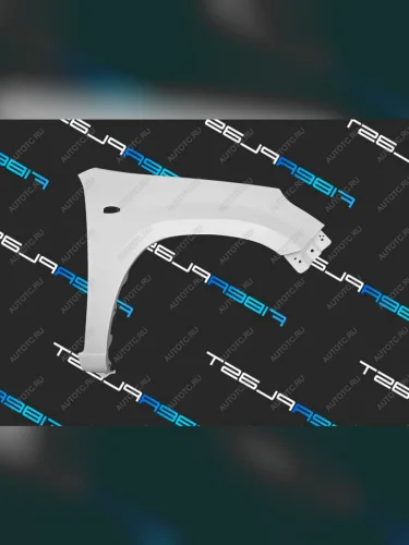 Переднее правое крыло (стеклопластик) Fiberplast Vortex Tingo (2010-2014) дорестайлинг, рестайлинг