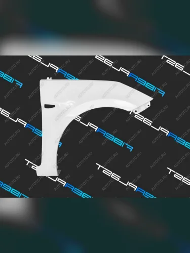 Переднее правое крыло (стеклопластик) Fiberplast Hyundai Solaris  RBr (2010-2014) седан дорестайлинг, хэтчбэк дорестайлинг